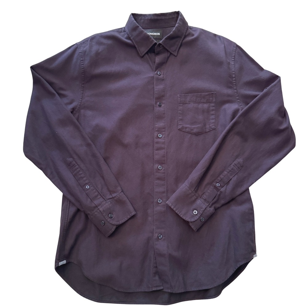 Bonobos Slim Fit Burgundy Button‎ Down Shirt Men's L